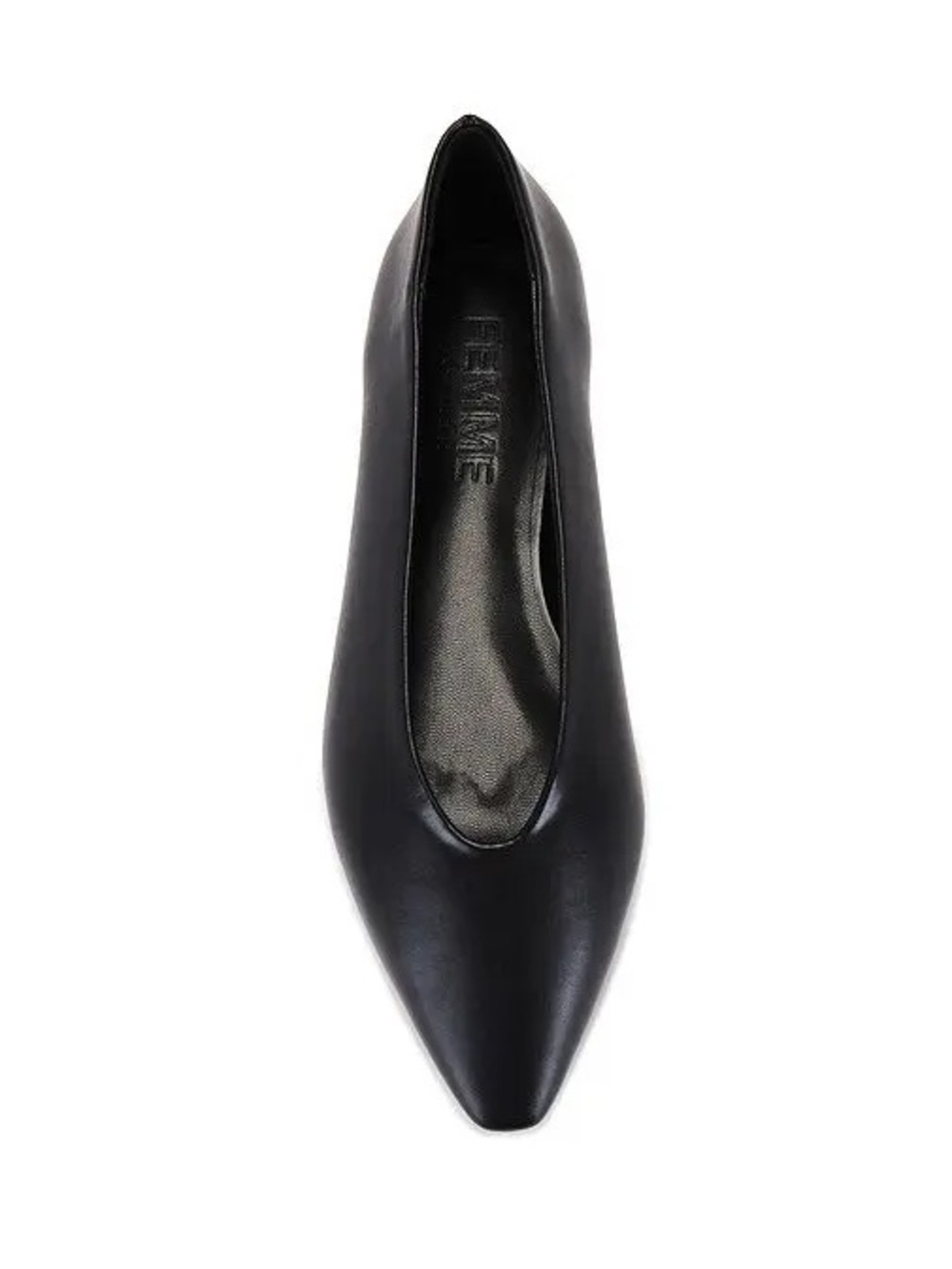 Femme Los Angeles Pointed Toe Black Women's Flat